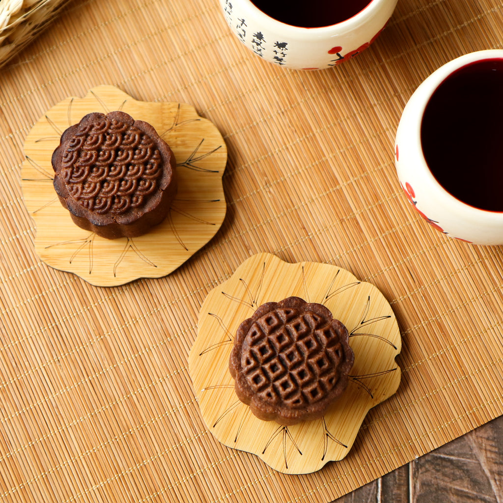 Sea Salt Dark Chocolate Lava Custard Mooncake